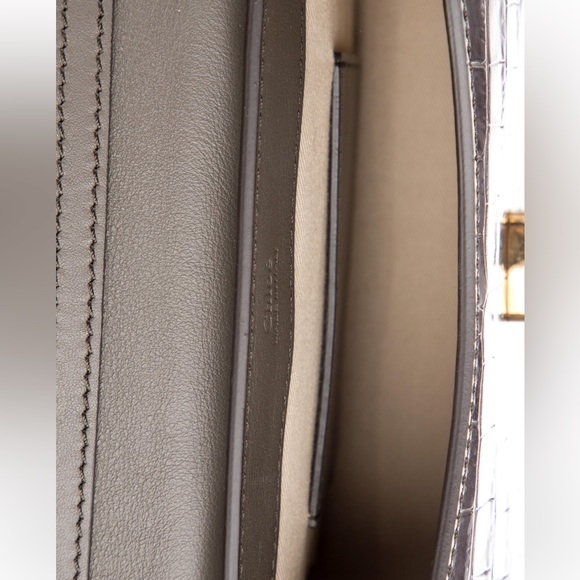 Chloe C Crossbody Brown Croc - Picture 2 of 6